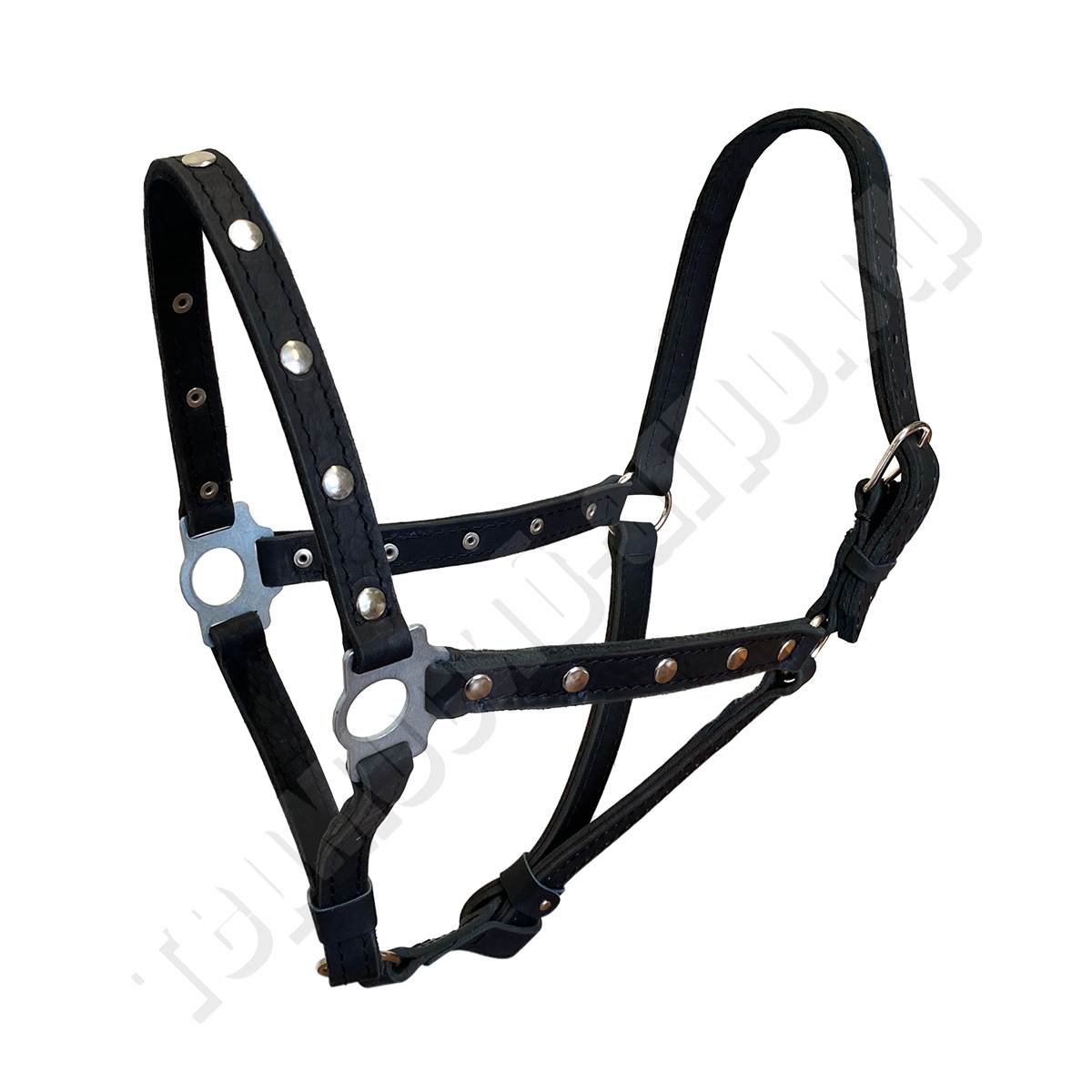 Недоуздок чепраковый двойной с набором